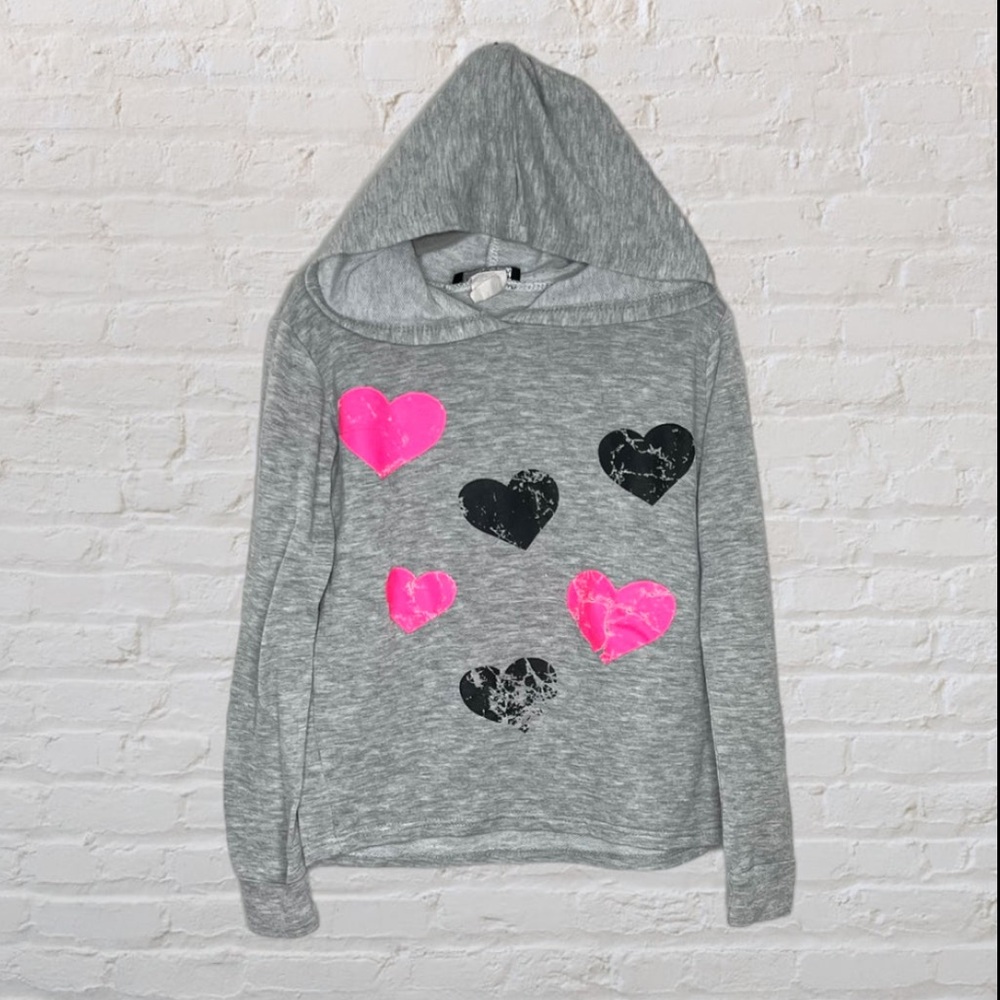 Miss Popular Hooded Heart Long-Sleeve